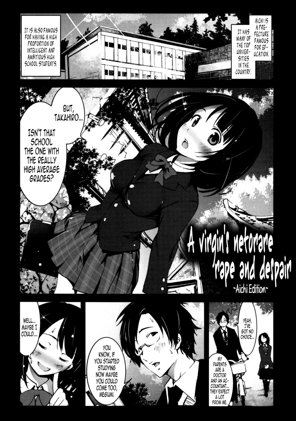 Hentai Manga Comic-A Virgin's Netorare Rape and Despair-Chapter 2 - Aichi edition-1